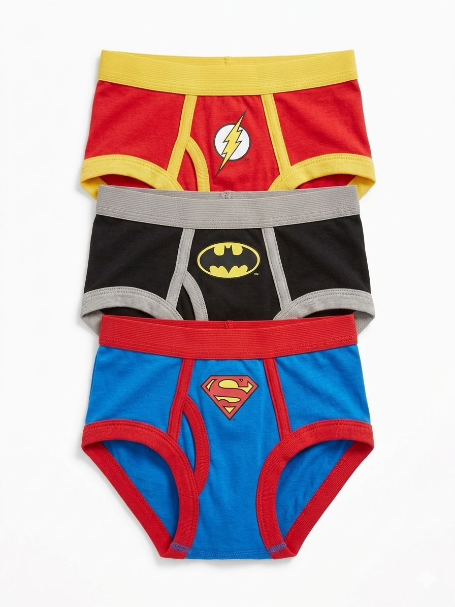 Justice League Boys' Cotton Briefs – 3-Pack