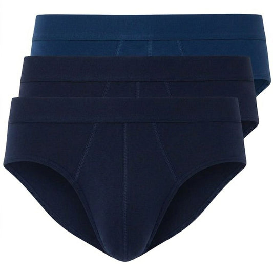 Men’s cotton briefs, navy & blue, 3 Pack