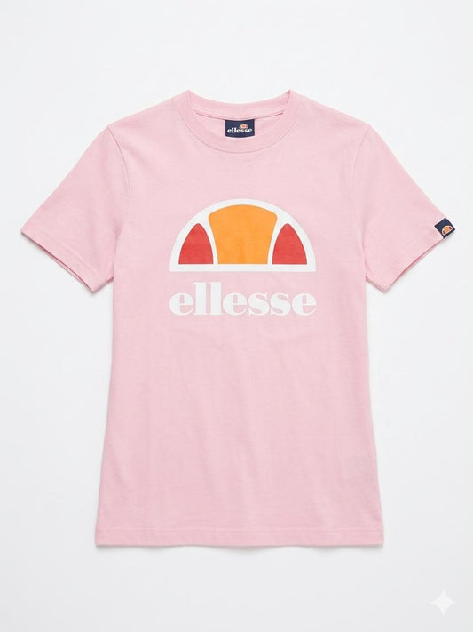 Ellesse Pink Logo Graphic T-Shirt