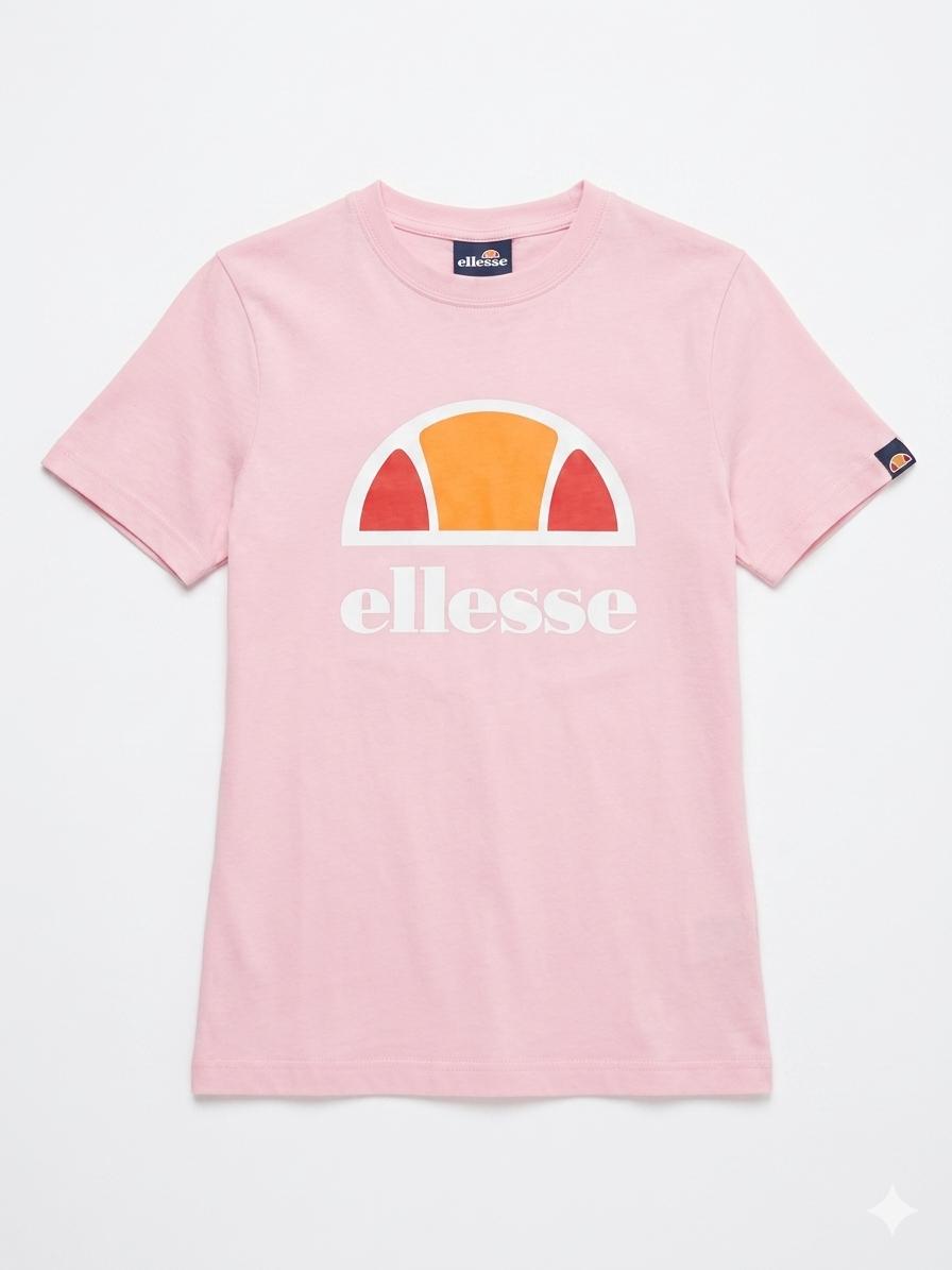 Ellesse Pink Logo Graphic T-Shirt