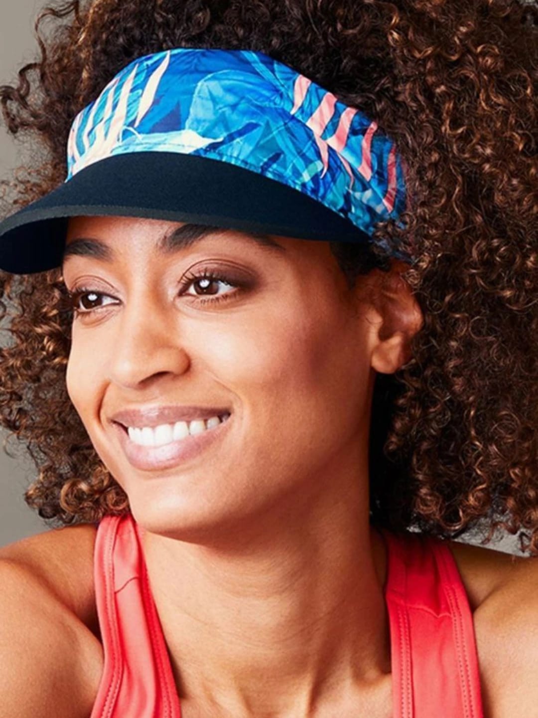 Tchibo 2-in-1 Tropical Print Sport Visor & Hat