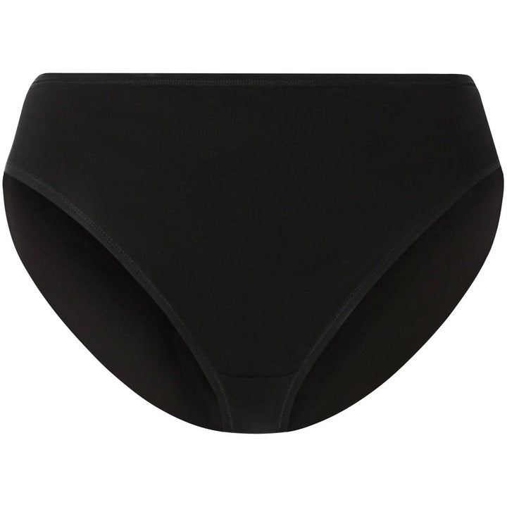 Set of 10 Pieces Women's Cotton Panties Type Briefs in Black