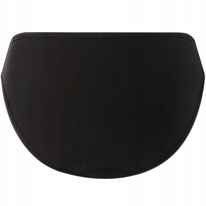 Set of 10 Pieces Women's Cotton Panties Type Briefs in Black