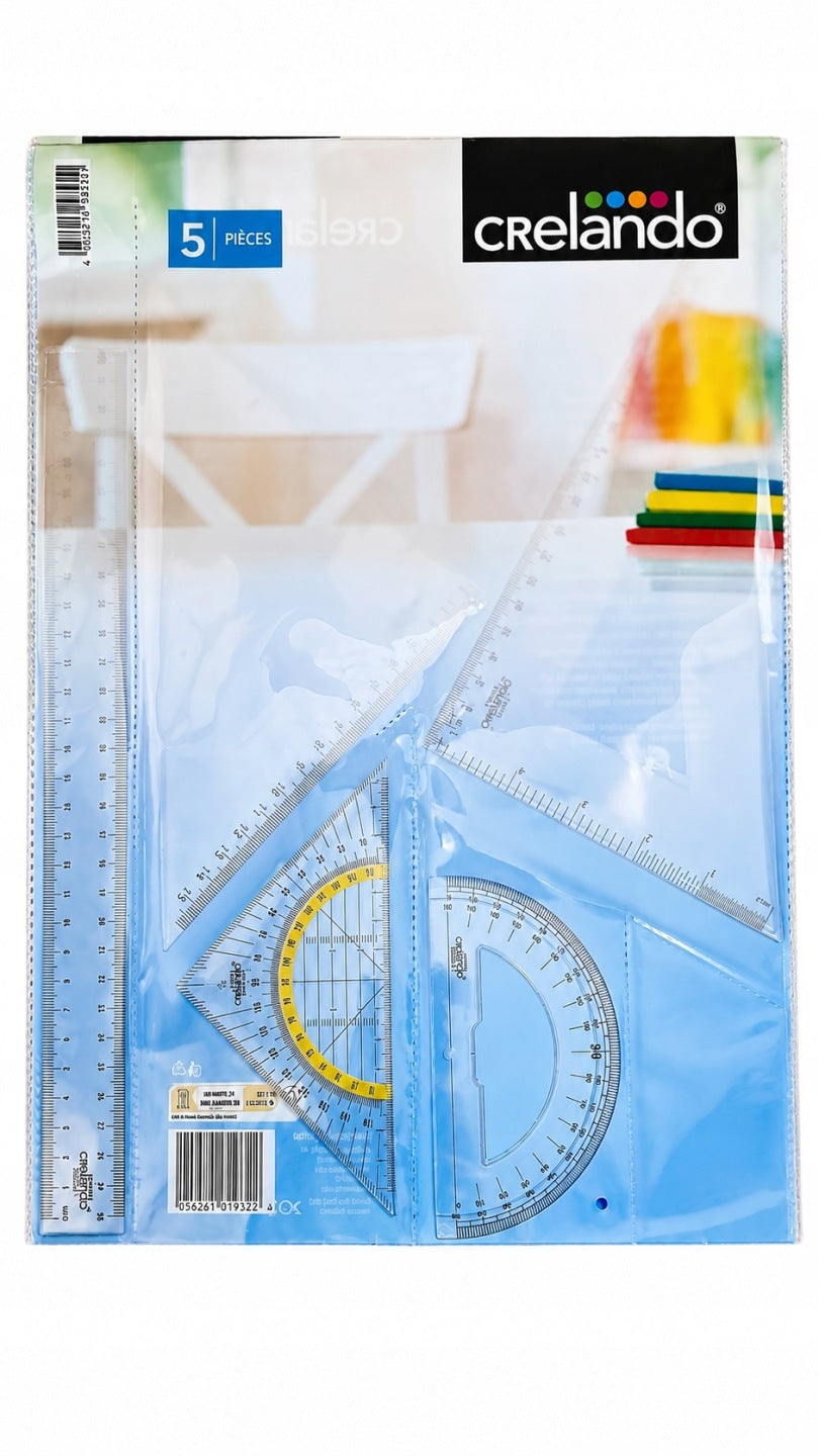 Set of 5 pieces school Geometric set