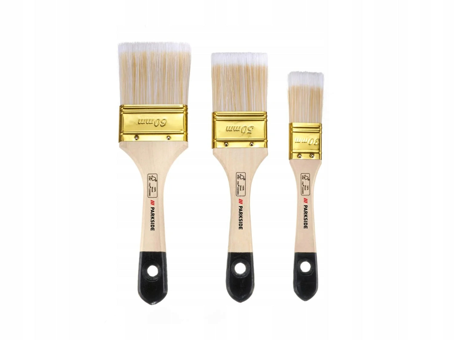 Set of 3 Acrylic Paint Brushes
