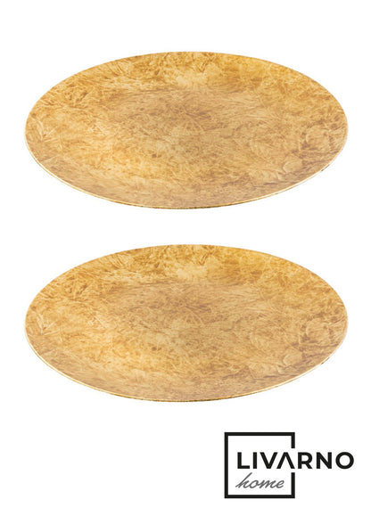 Livarno Home Round Decorative Tray