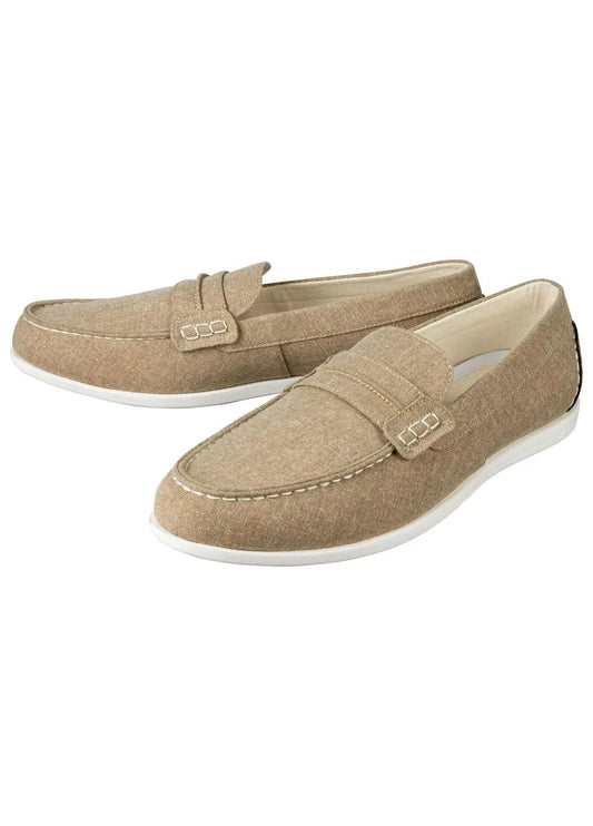 Men's textile moccasins