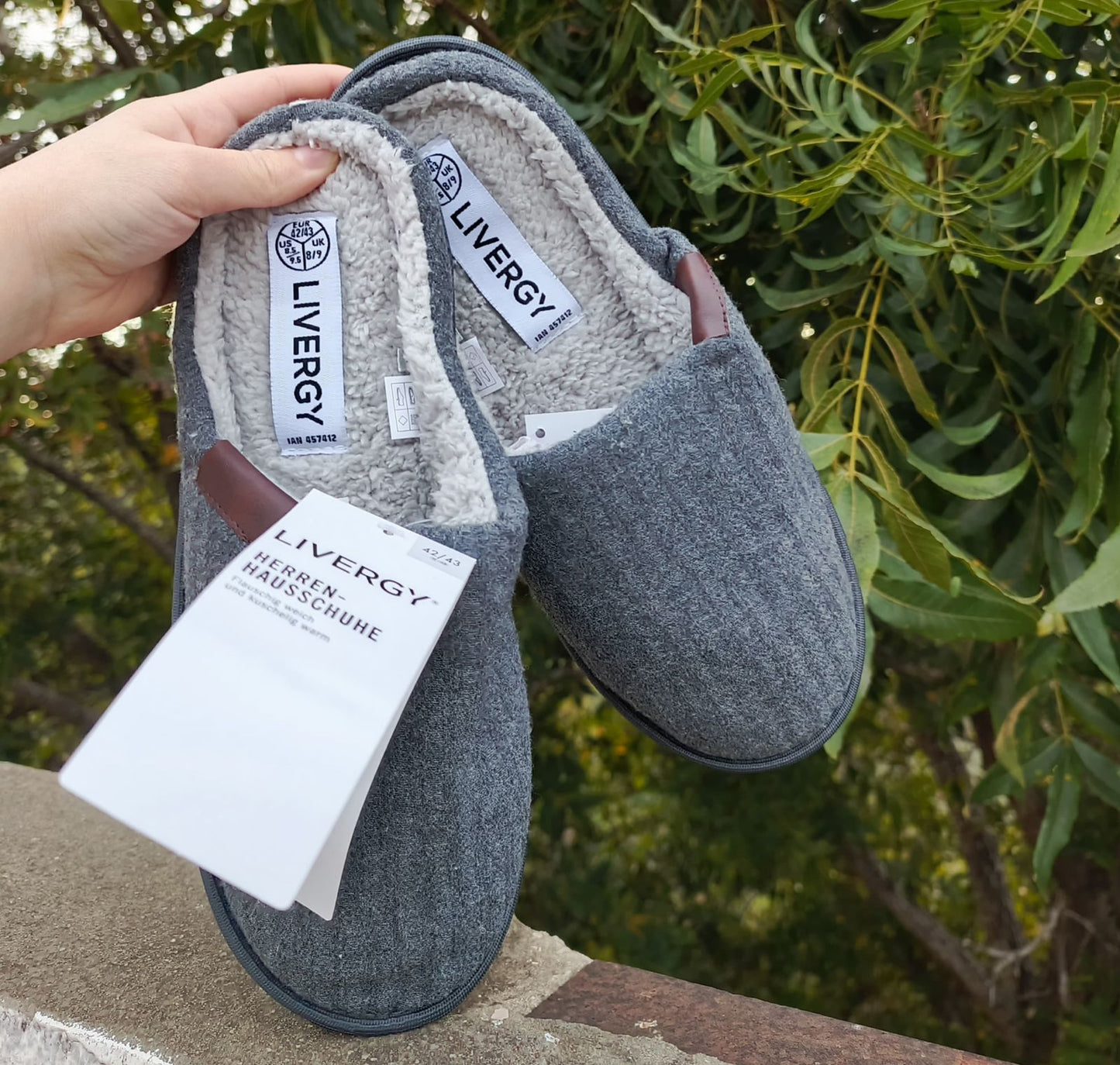 Livergy ® Men's house Slipper (Grey)