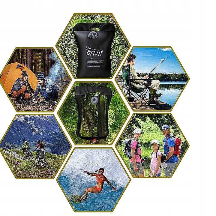 Portable Solar Shower, 25 Liter (For Camping)