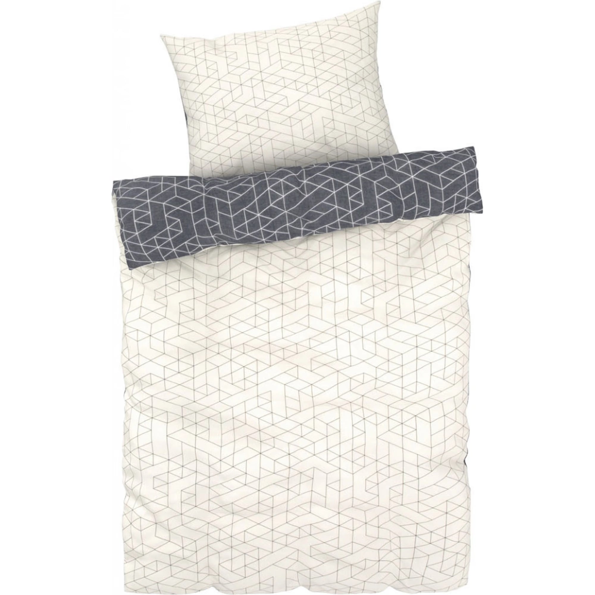 Livarno Home Cotton Reversible Bedding Set (135*200)