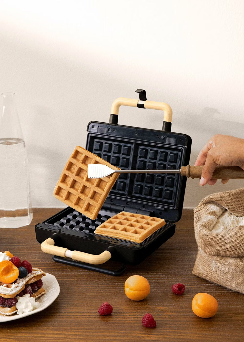 Create STONE 3 IN 1 STUDIO - Sandwich and Waffle Maker, Black