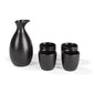 ERNESTO® Sake Set, 5 Pieces, Stoneware (Black)