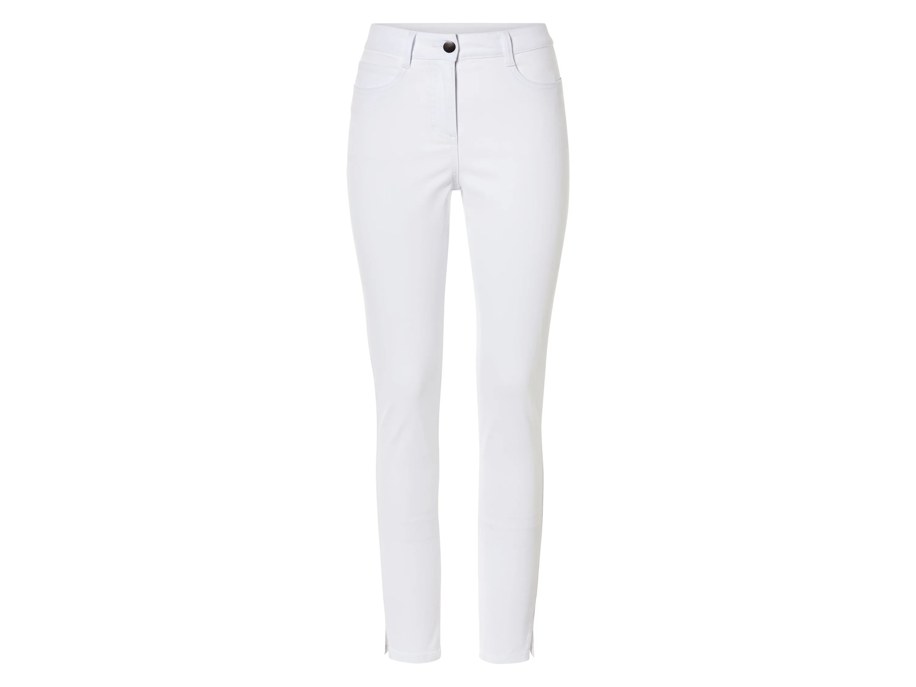 Women's work Pants, White, Skinny Fit