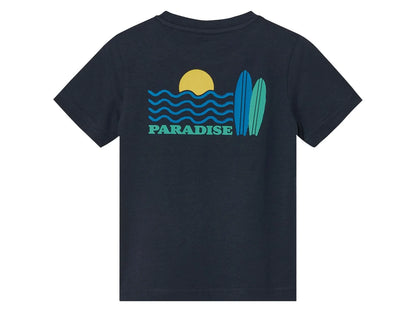 KUNIBOO Set of 2 cotton T-shirts, (Navy & Mint green)
