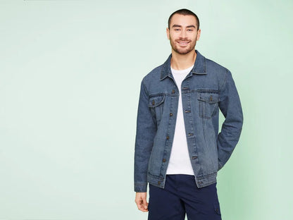 LIVERGY® Men's denim jacket