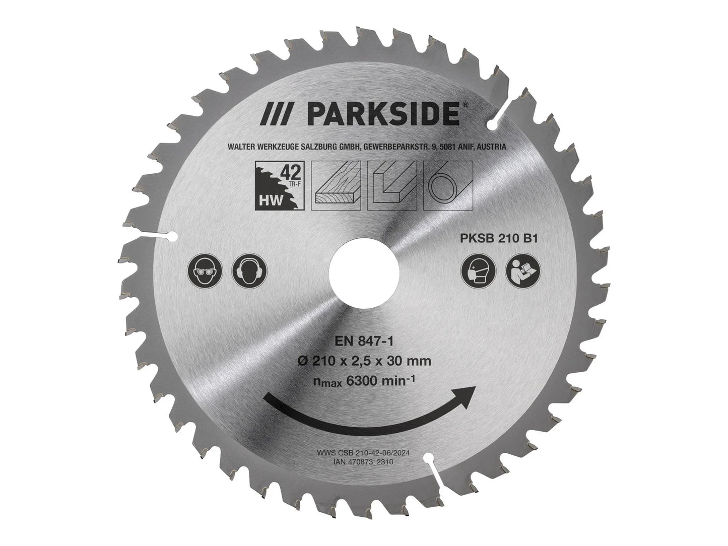 PARKSIDE® Saw blade PKSB 210 B1 (TRF saw blade)