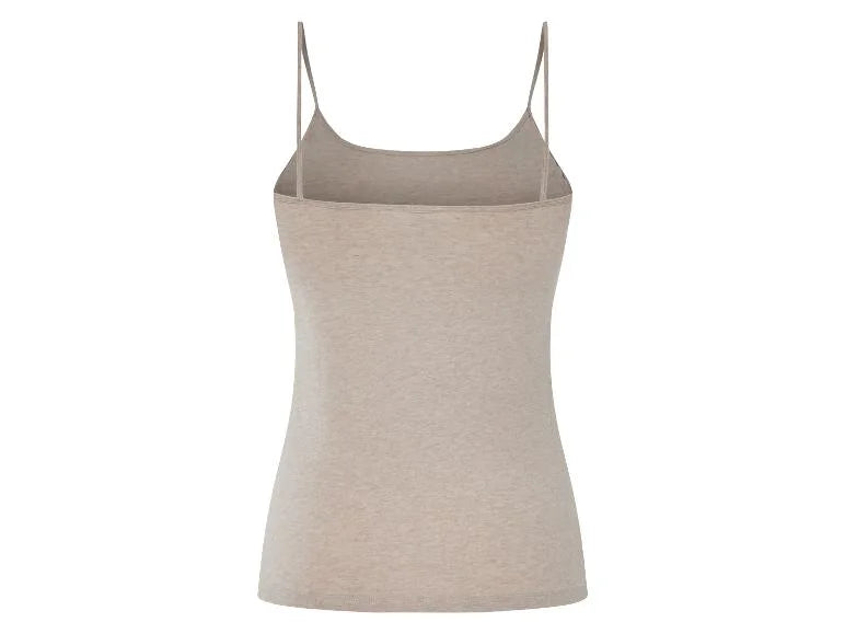 Women's top with spaghetti straps (Beige)