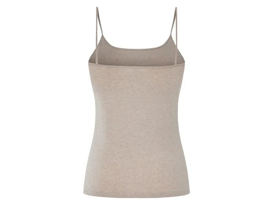 Women's top with spaghetti straps (Beige)