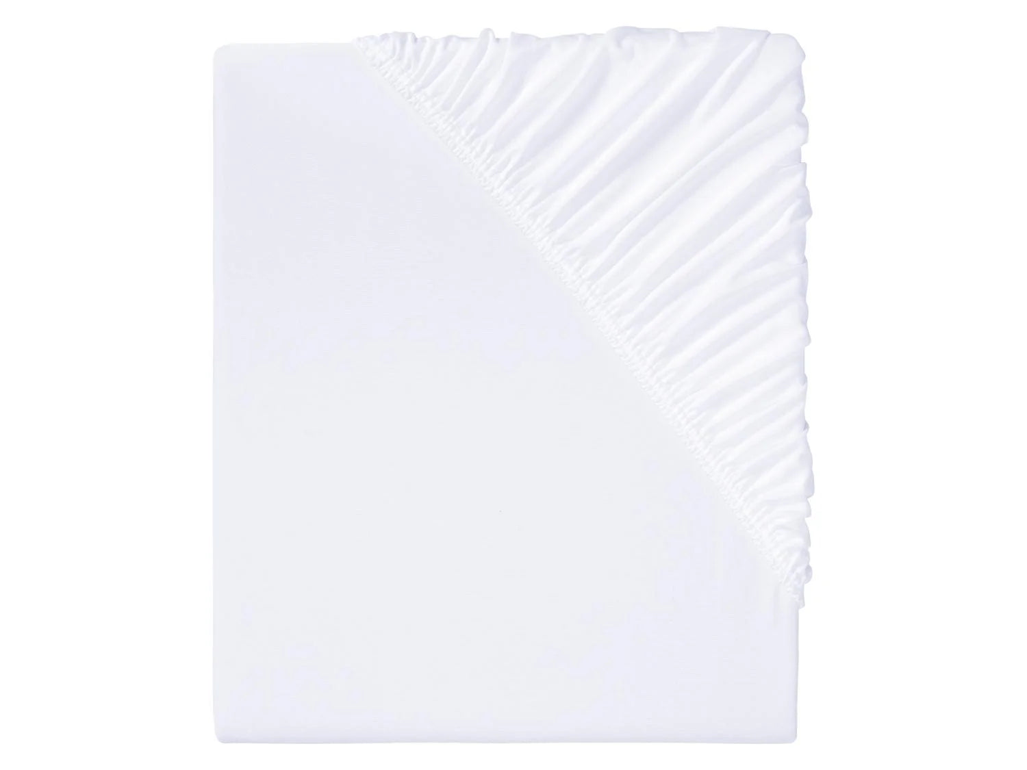 Livarno Home Stretch Jersey Sheet (Single, White)