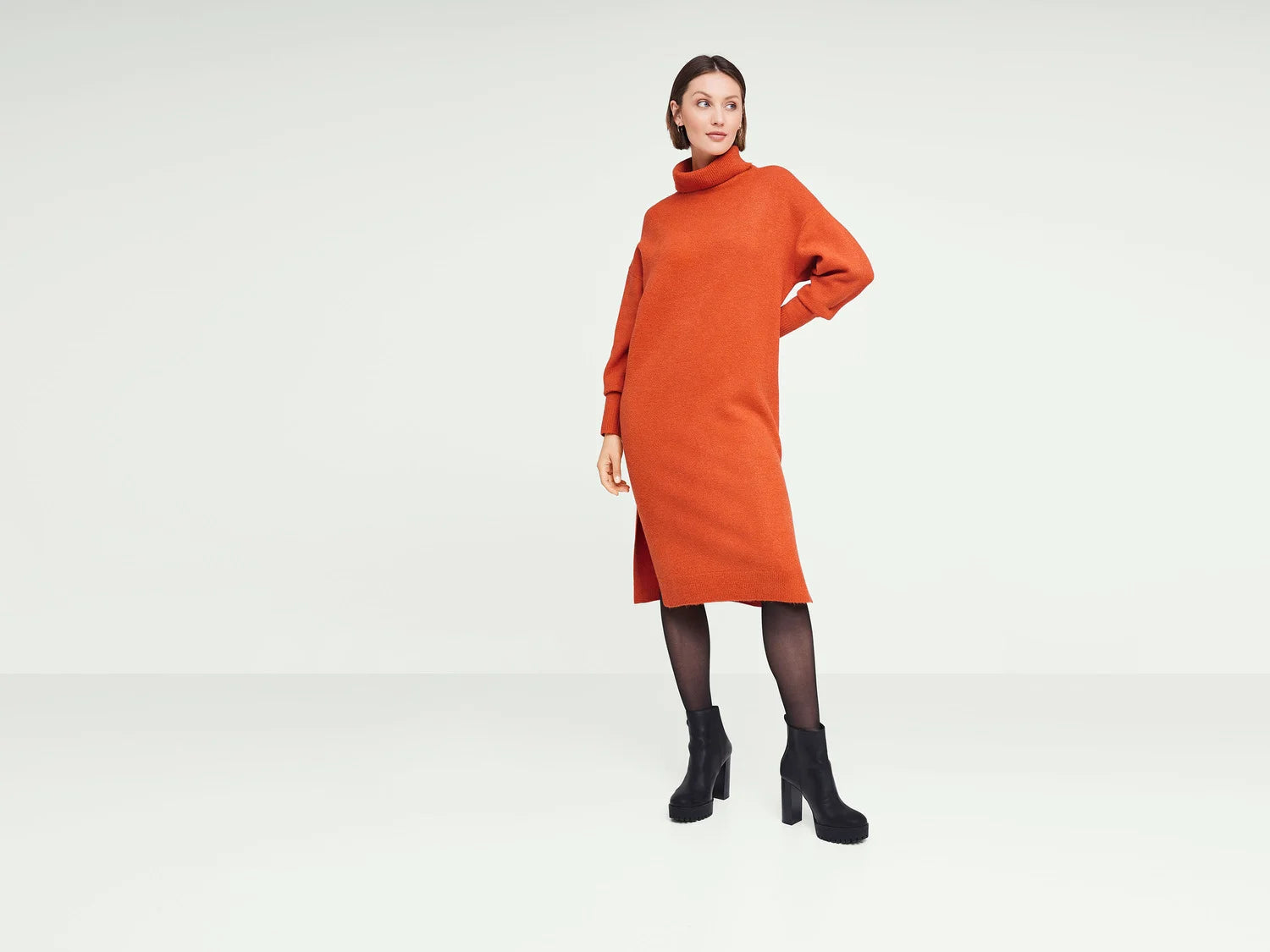 Oversized chunky knit dress for women esmara®