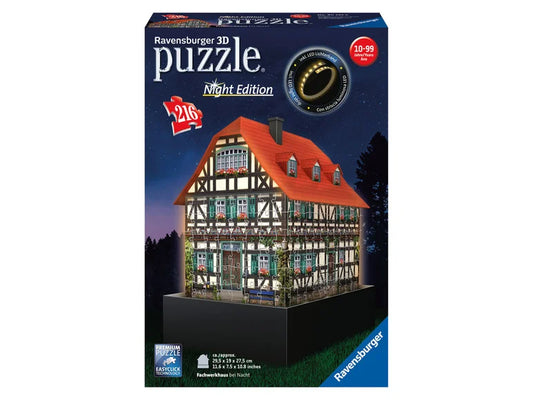 3D Puzzle Building, 216 pieces, with LED light