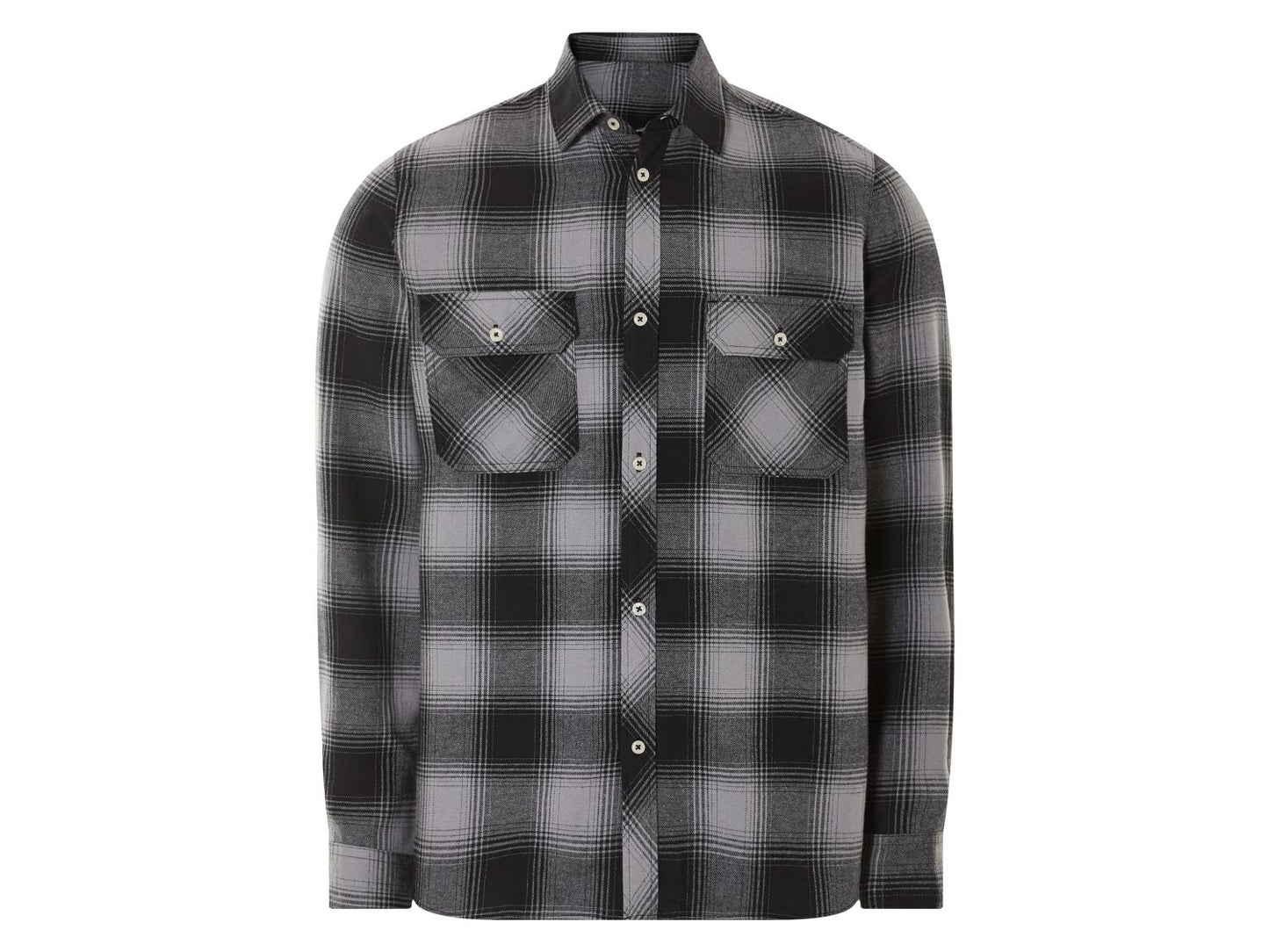 Men's Checkered Shirt (Black/Grey)
