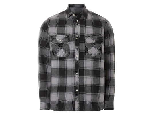 Men's Checkered Shirt (Black/Grey)