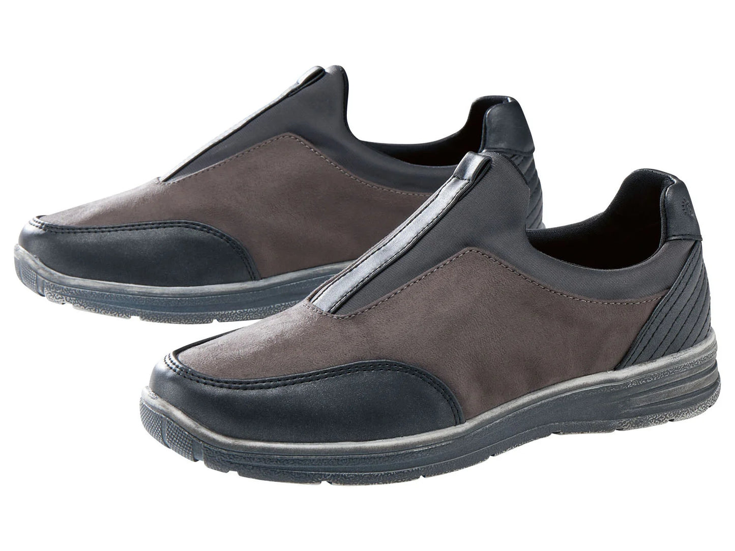 Women's casual shoes, width G, with Footflexx anti-stress shock absorber (Dark Grey)