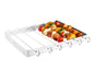 Stainless steel grill skewer set