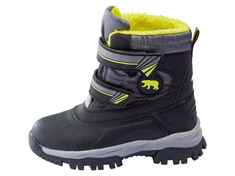 Toddler winter boots, warming (Boys, Black)