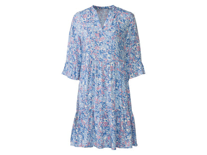 Ruffle Dress (Blue)