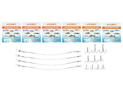 CRIVIT Fishing Hook Set (For Predatory Fish)