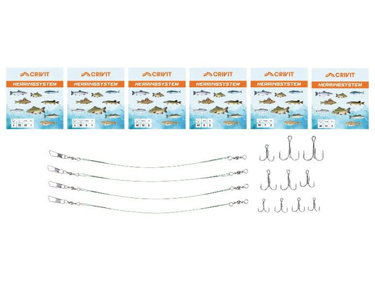 CRIVIT Fishing Hook Set (For Predatory Fish)