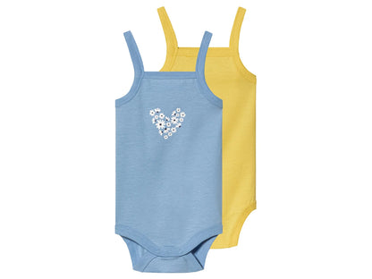 Girls' bodysuits for babies, 2 pieces
