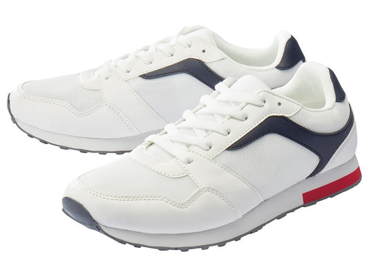 LIVERGY® Men's sneakers (white/blue/red)