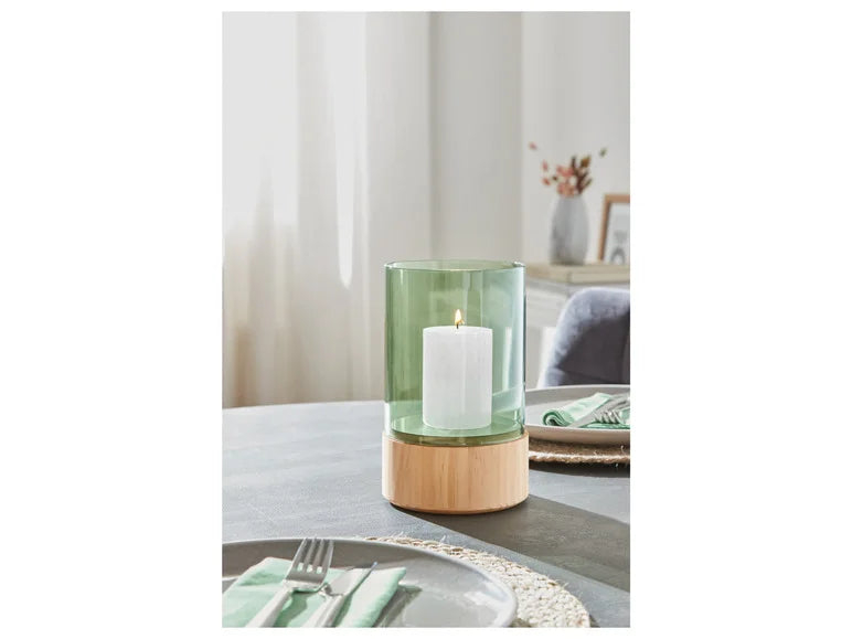 Glass candlestick