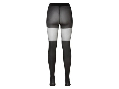 Esmara Women's tights, 2 pieces (Knee-high socks/black)