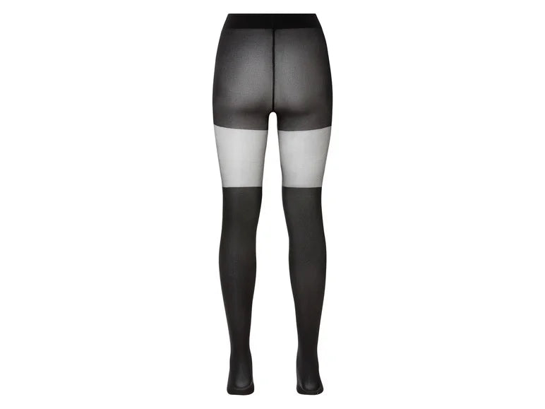 جوارب نسائية طويلة من اِسمارا، قطعتان (جوارب بطول الركبة/لون أسود)