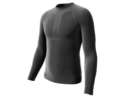 Men's functional long-sleeved base layer T-shirt (Black)