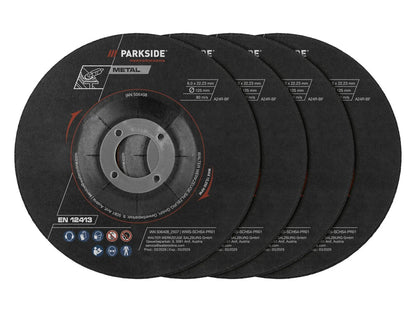 PARKSIDE PERFORMANCE® Deburring discs, 4 pcs, Ø 125 mm