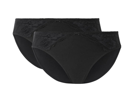 Pack of 2 women's lace briefs