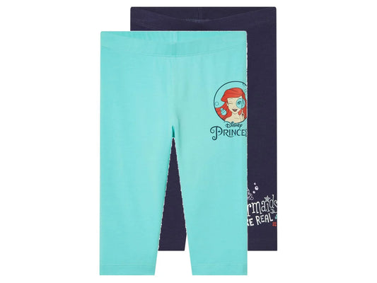 Girls' Capri Leggings, 2 Pieces (Mermaids)