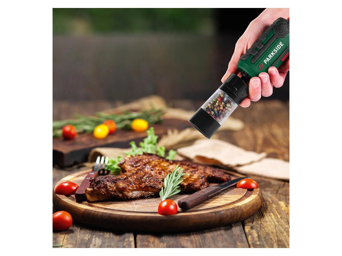 Cordless screwdriver set with accessories BBQ PAS 4 D7, 10 Nm, 4 V