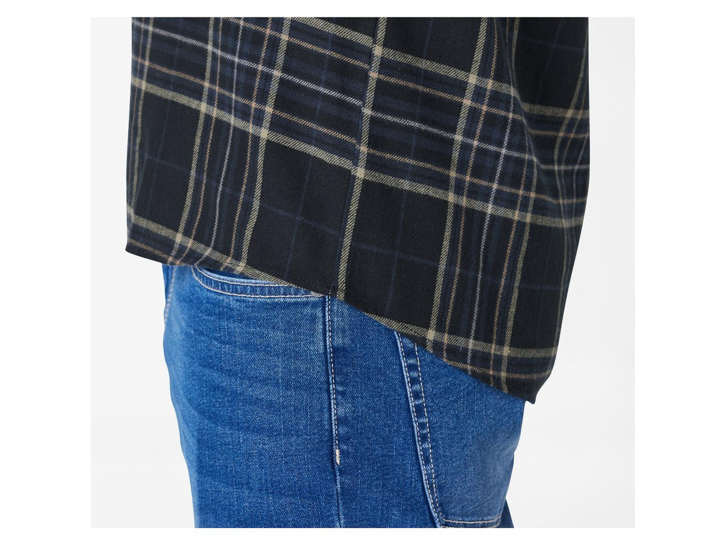 Men's Checkered Shirt (Black/Blue)