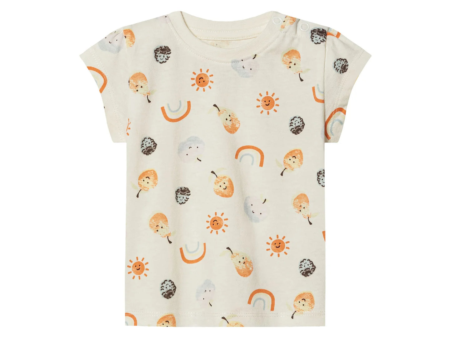 Girls' T-shirts for babies, 2 pieces