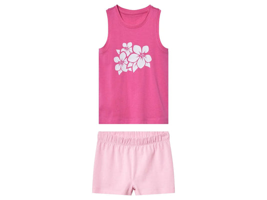 Children's Sleeveless Pajamas Shorts - Lupilu - Flowers