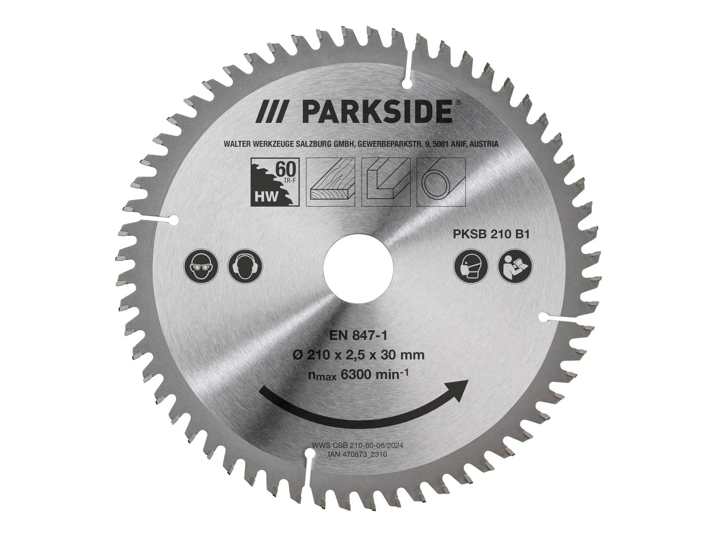 PARKSIDE® Saw blade PKSB 210 B1 (TRF saw blade)