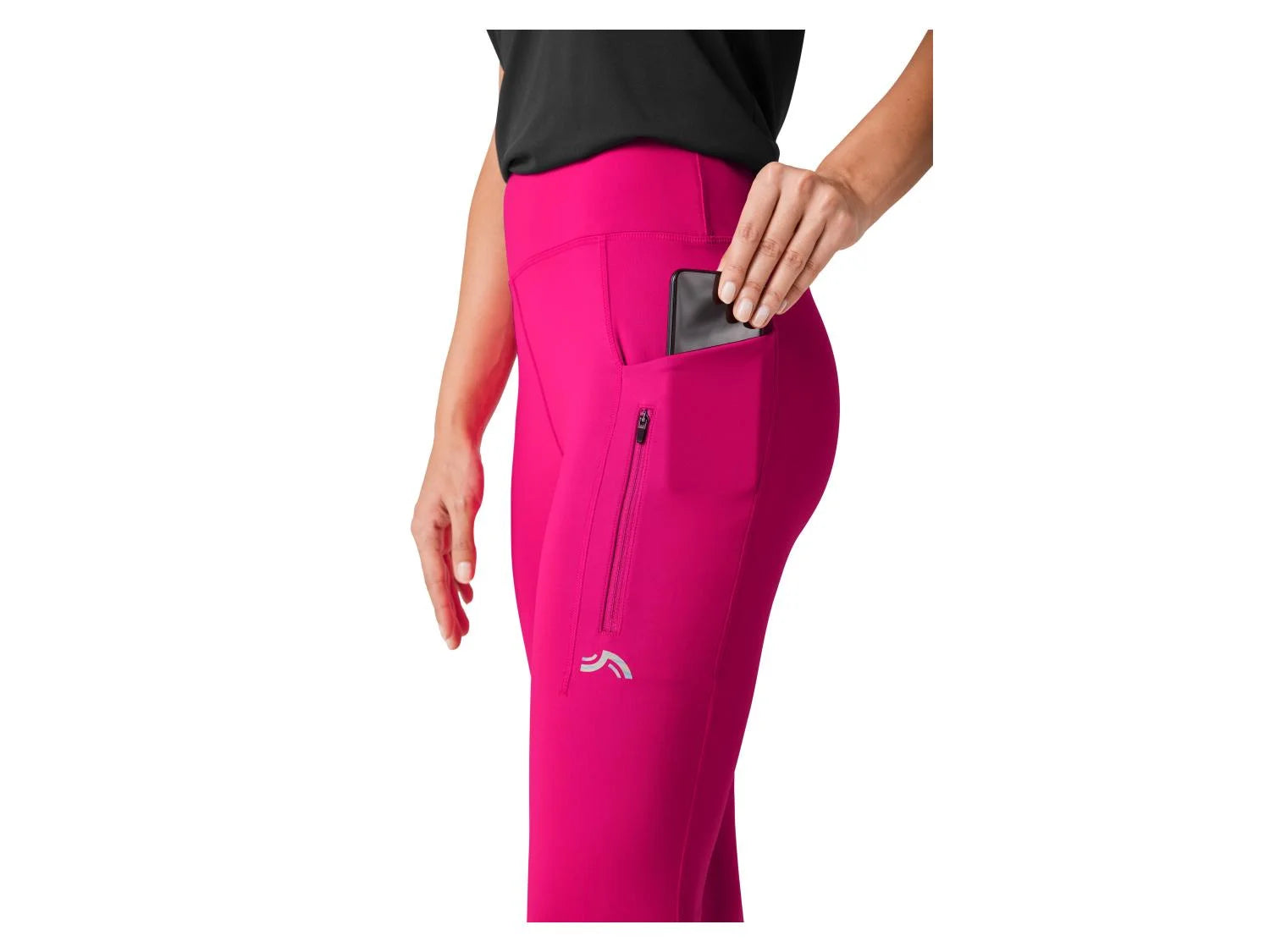 Women's Functional Capri Leggings (pink)