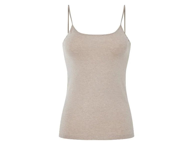 Women's top with spaghetti straps (Beige)