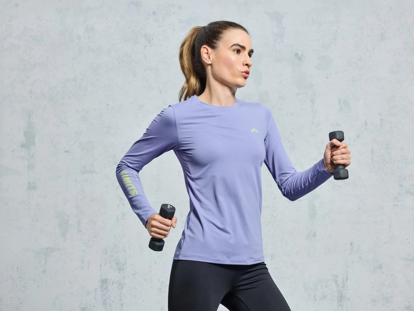 Women's technical T-shirt (lilac)